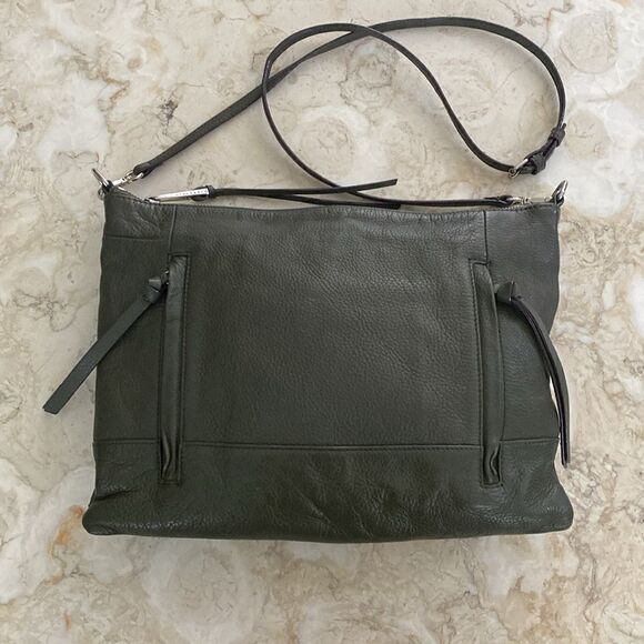 Sanctuary Green Leather Shoulder Bag - Picture 6 of 16